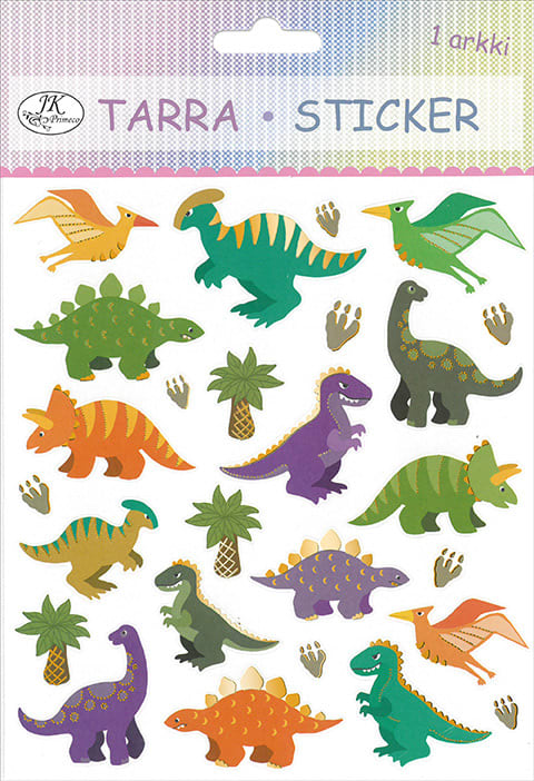 dinosaur Papir Glitter Sticker